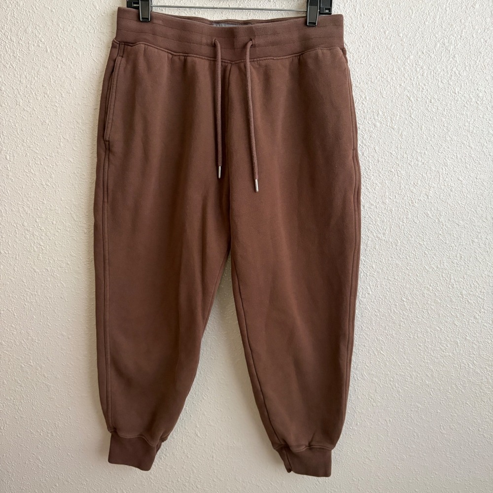 Abercrombie Soft A&F Essentials Brown Relaxed Sweatpants Joggers M Short